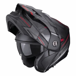 Scorpion ADX-2 Carrera Mat Zwart-Rood Adventure Helm