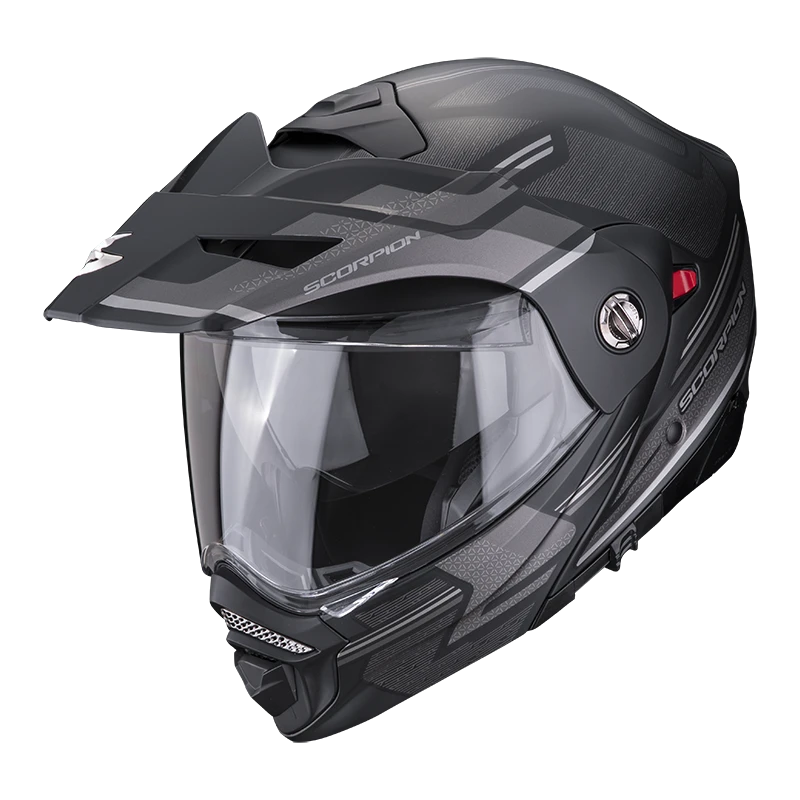 Scorpion ADX-2 Carrera Mat Zwart-Zilver Adventure Helm 3 Scorpion ADX-2 Carrera Mat Zwart-Zilver Adventure Helm