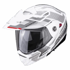 Scorpion ADX-2 Carrera Pearl Wit-Zilver Adventure Helm