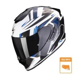 Scorpion Exo-1400 Evo Air Shell Wit-Blauw Integraalhelm