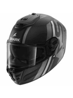 Shark Spartan RS Carbon Shawn Mat Carbon Zilver Antraciet DSA Integraalhelm -Rij Veilig Winkel shark spartan rs carbon shawn mat carbon silver anthracite dsa 1