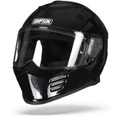 Simpson Venom Solid Zwart Metal Integraalhelm -Rij Veilig Winkel simpson venom solidblackgloss.04 1