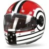 SMK Retro Ranko Beige Rood Integraalhelm -Rij Veilig Winkel smkretrorankobeigered frontpage